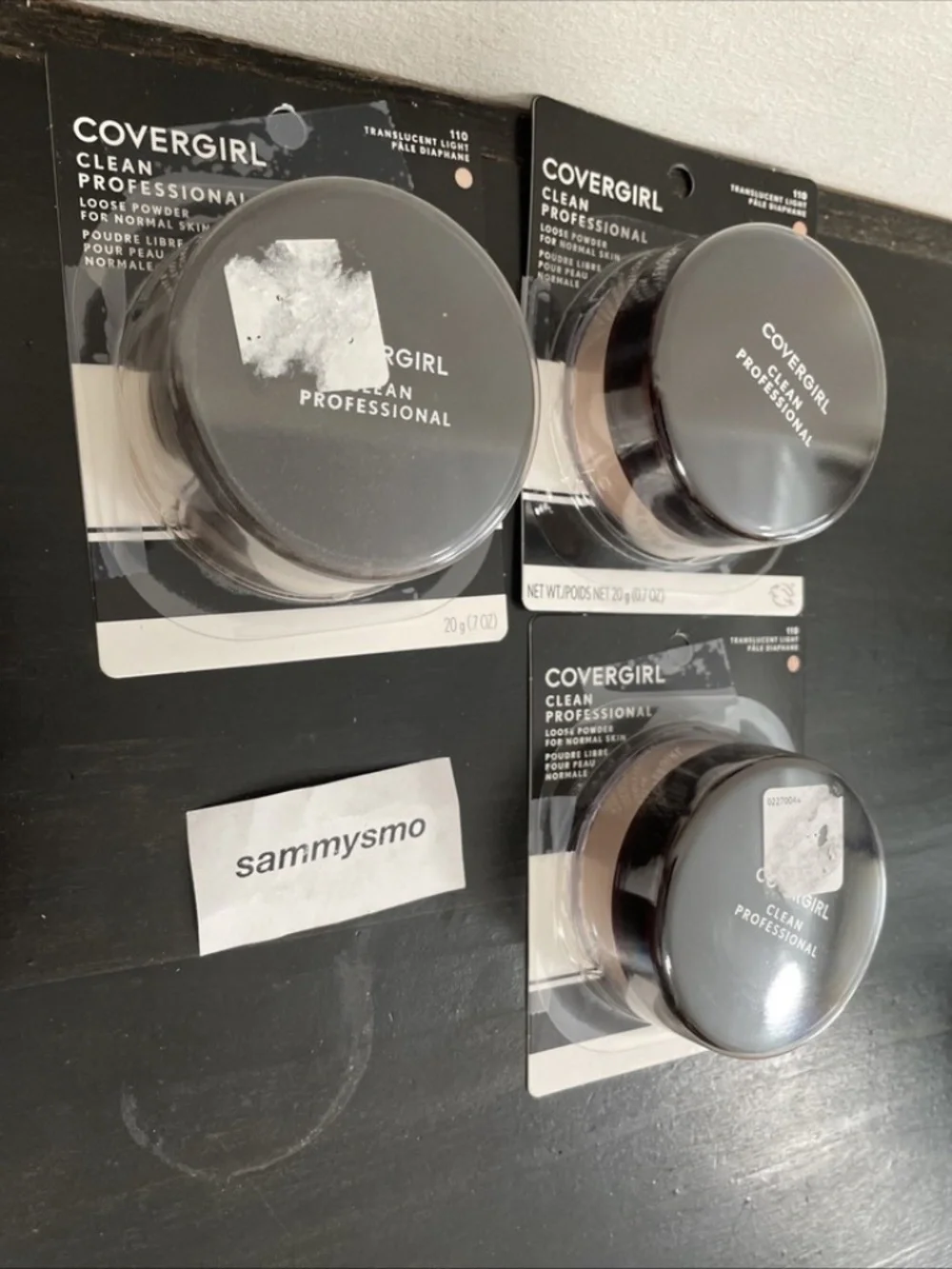 CoverGirl Clean Professional Loose Powder 110 Translucent LIGHT 0.7oz talc x3